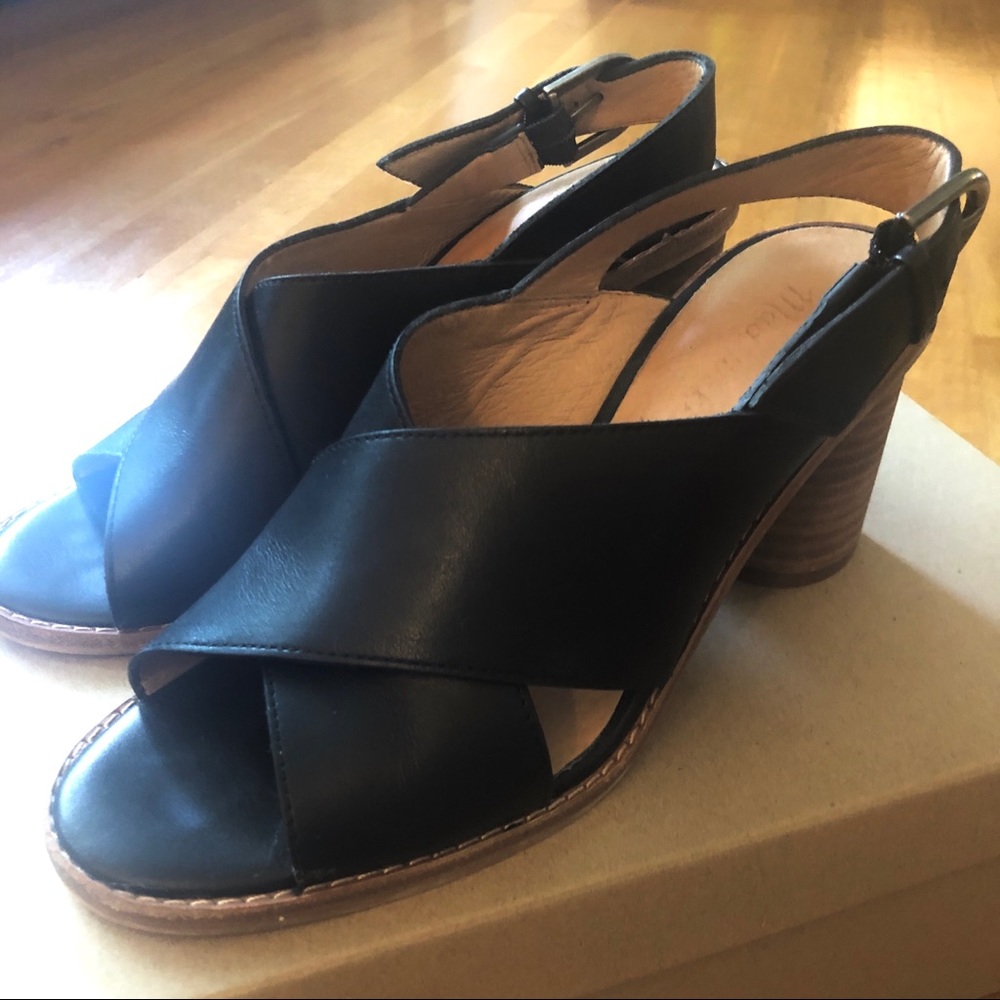 Madewell High Heel Sandel in Leather